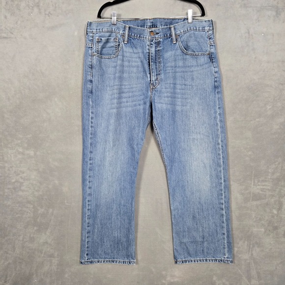 Levis 569 Jeans Mens 38x30 (fits 39x29) Blue Denim Loose Straight 100% Cotton - Picture 1 of 9